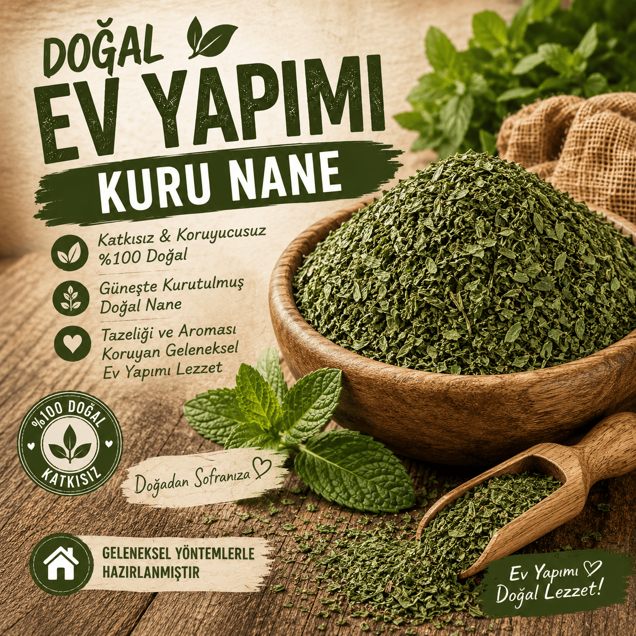 Kurutulmuş Nane 200 gram