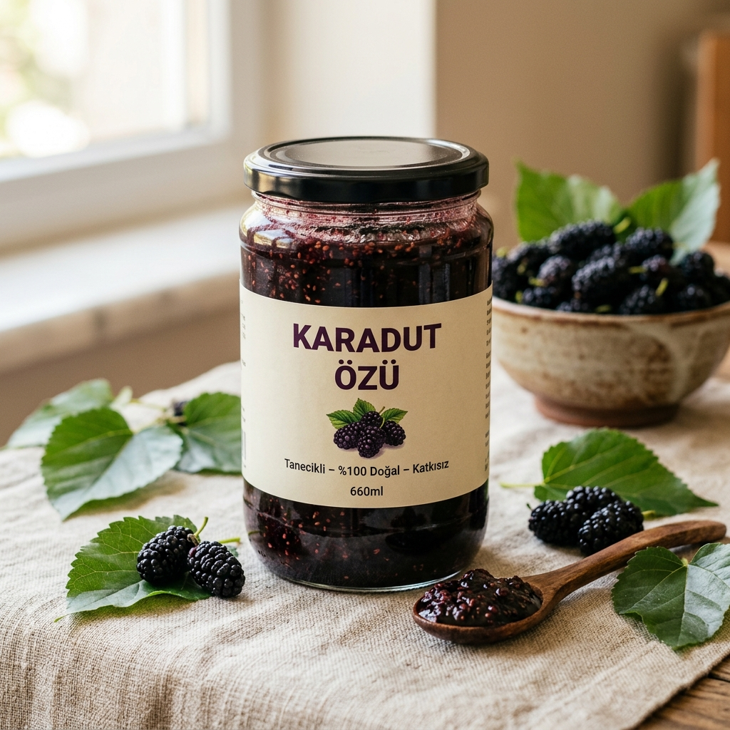 Tanecikli Karadut Özü ( 600 ML )